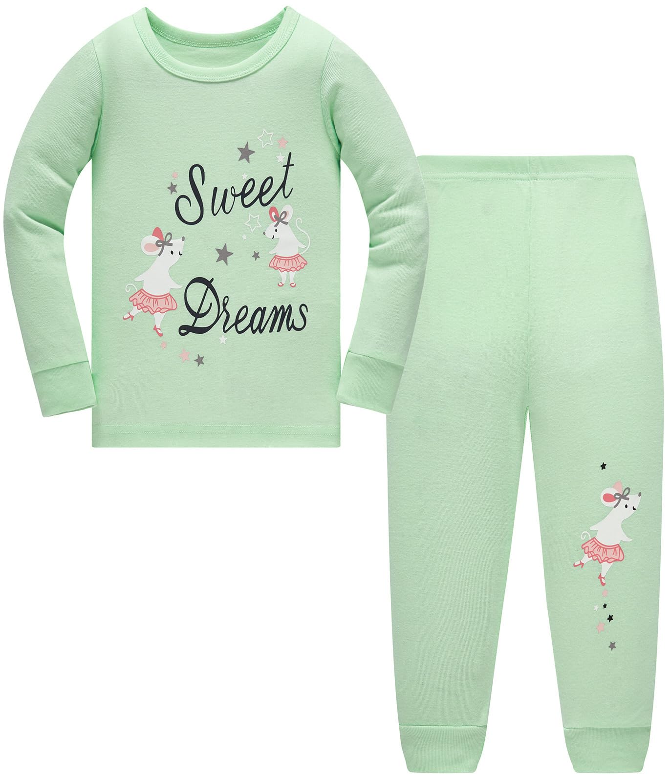 TEDD Girls Christmas Pyjamas Set Toddler Clothes Sleepwear Animal Printed Nightwear Winter Long Sleeve Pjs 2 Piece Outfit Xmas Gift for Kids — view 31
