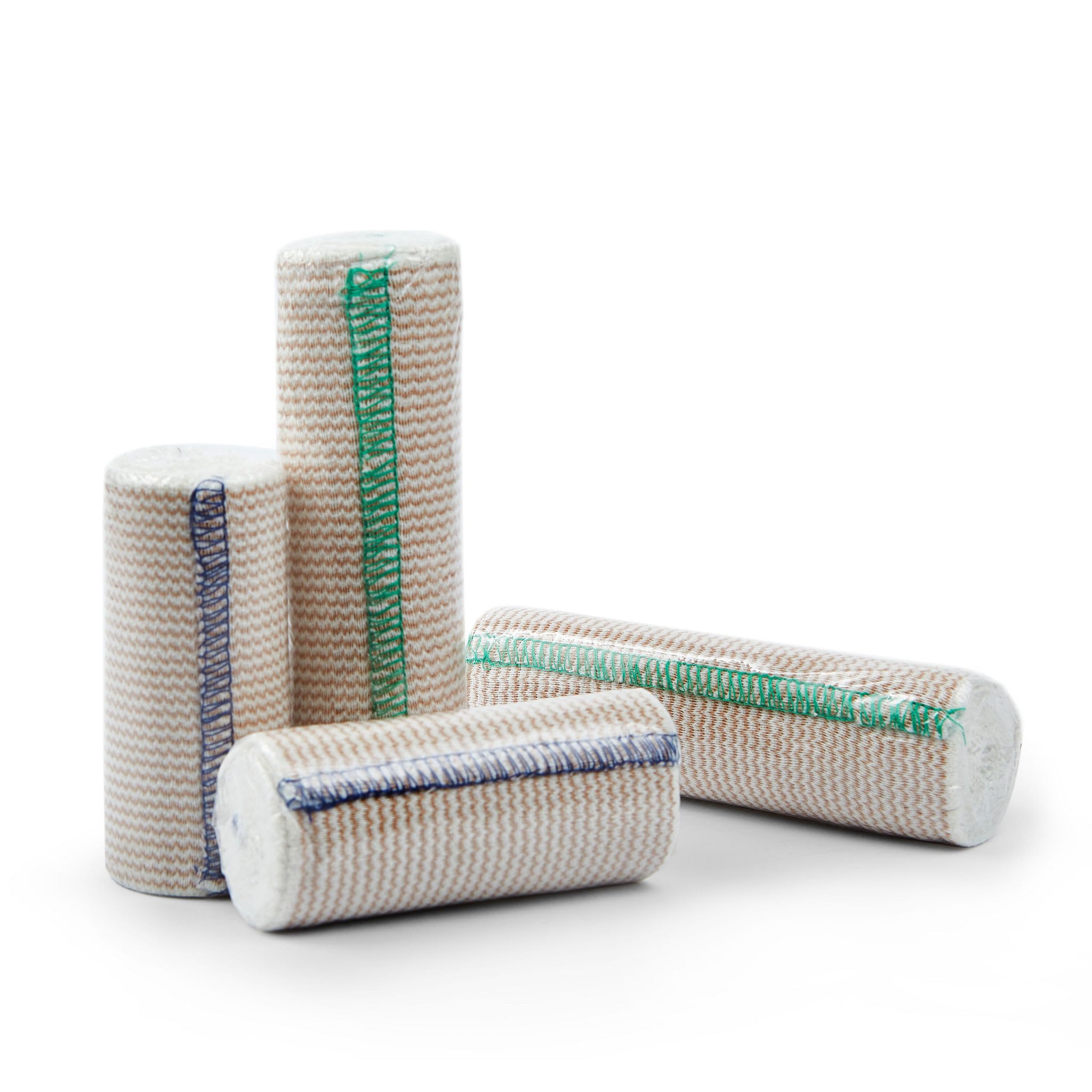D&H Medical Elastic Bandage Wrap-4 Pack Premium Elastic Bandages with Closure | 2 Rolls of Each Size(4 Inch x 4.6 Meter & 6 Inch x 4.6 Meter),Compression Bandage for Wrist, Calf, Ankle, Foot