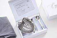 Vista 18 de Pampa Bay Get Gifty Bowl and Spoon Set, Wavy Gold Design