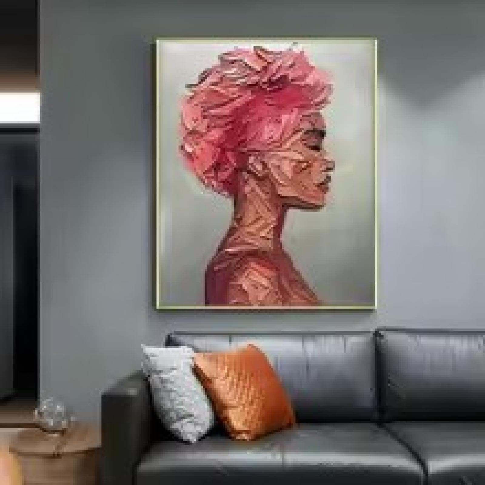 Art mural de salon XINBAO tableau rouge abstrait affiche murale 21x30 - 8