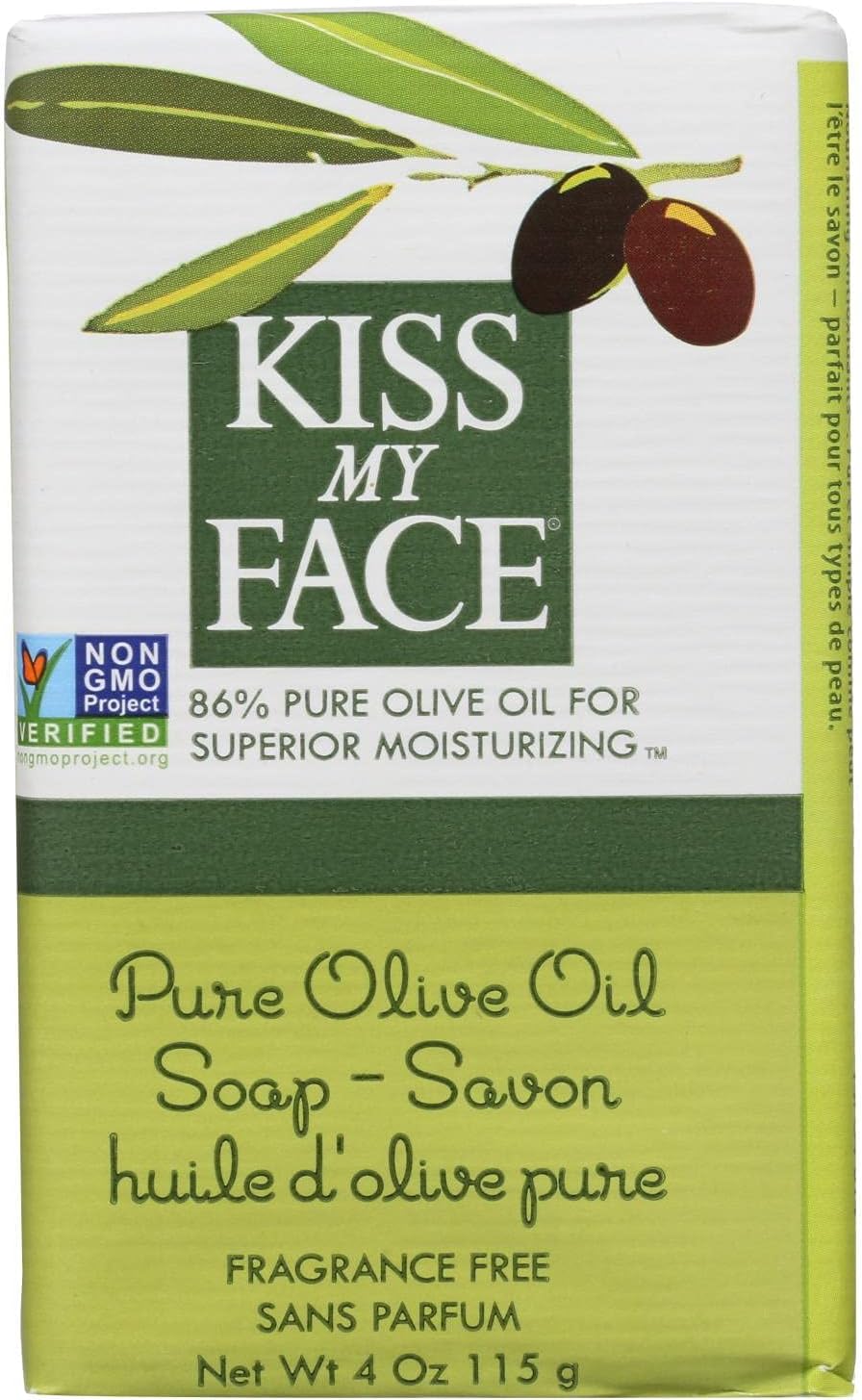 Kiss My Face Bar Soap Pure Olive Oil 4 Oz