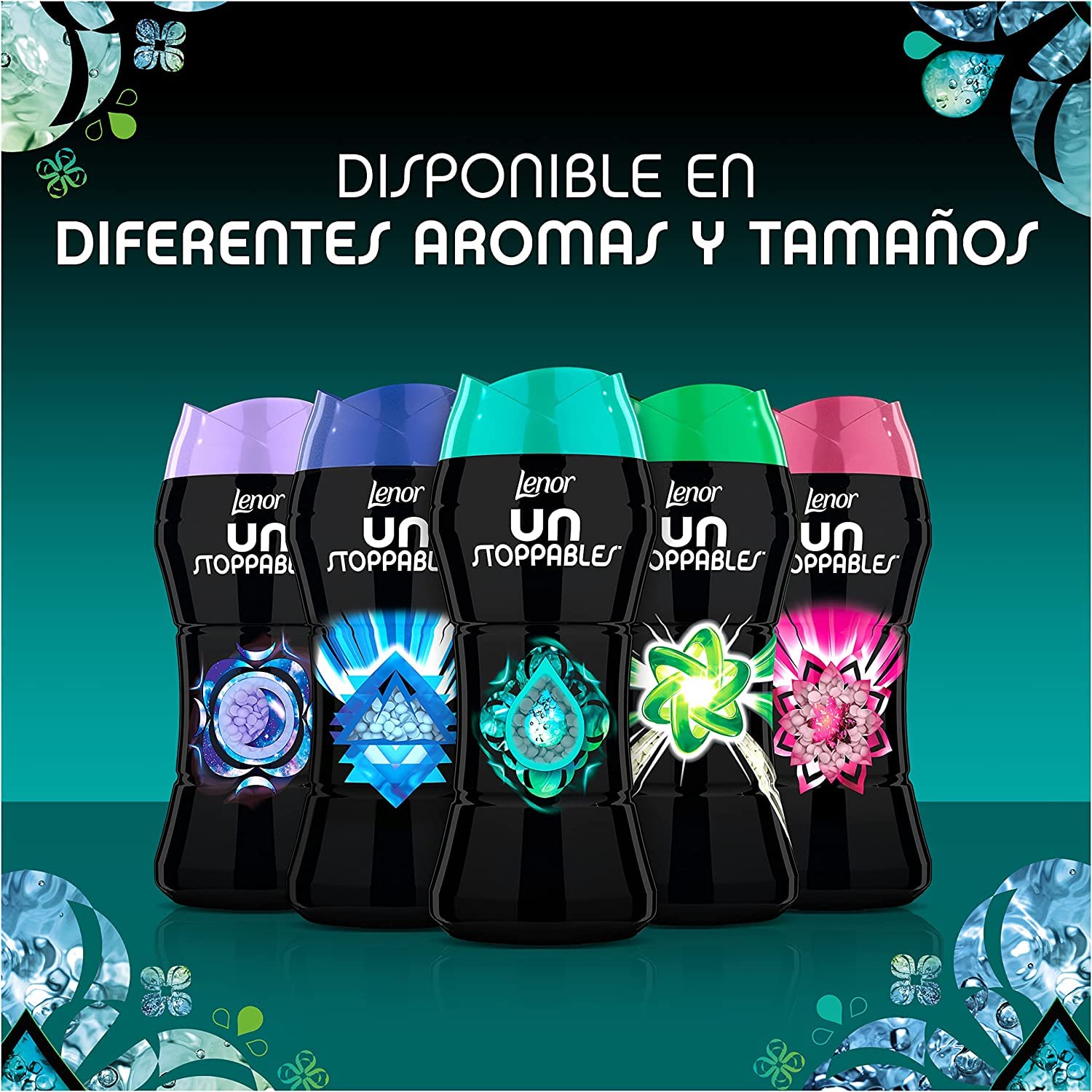 LENOR, Unstoppable Perlas de Perfume para la Ropa, 90 Lavados, Fragancia Spring, 1 Unidad (Paquete de 6)