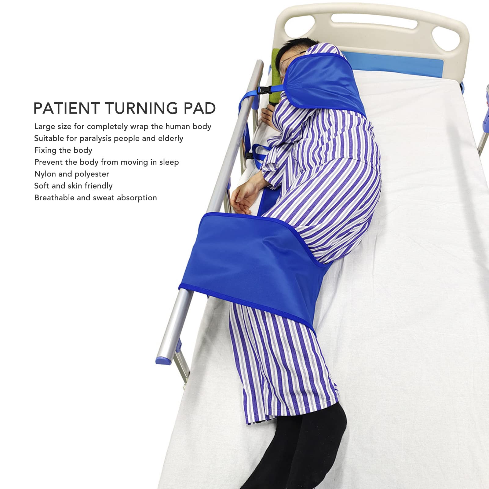 Dioche Patient Turning Device, Hollow Out Design,Prevent Bed Sore, Positioning Bed Pad Help Turn Over Pad for Paralysis Elderly, Patient Position Bed Pad (M)