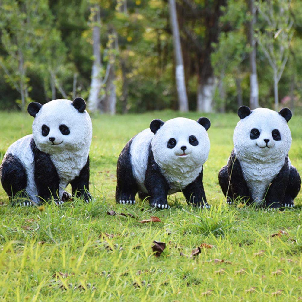 Riesenpanda Dekoration Skulptur Umwelt Harz Handwerk Tier Statue Outdoor Garten Landschaft Villa Dekoration Geschenk,F Geschenk