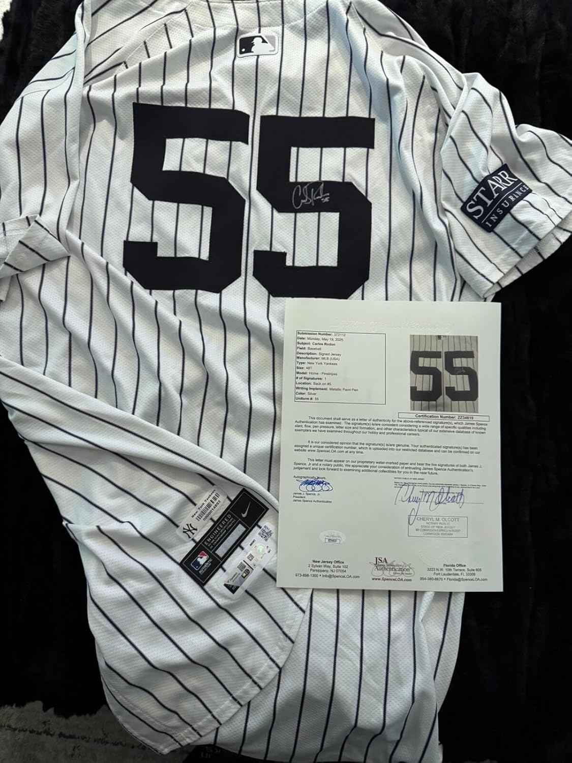 Yankees Carlos Rodon Game Used ALDS Jersey MLB/JSA Authenticated 2024 Sick Ace - Autographed MLB Jerseys