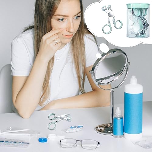 Miniatura 7 de Herramienta aplicadora de lentes de contacto — Pinzas de remoción de contactos oculares, insertador de lente escleral, estuche para lentes