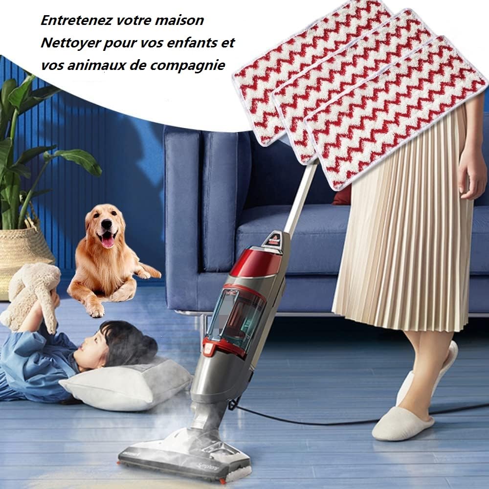 Ersatz Pads Für Vileda Dampfreiniger - 8 Stück Mikrofaser Wischtücher XXL