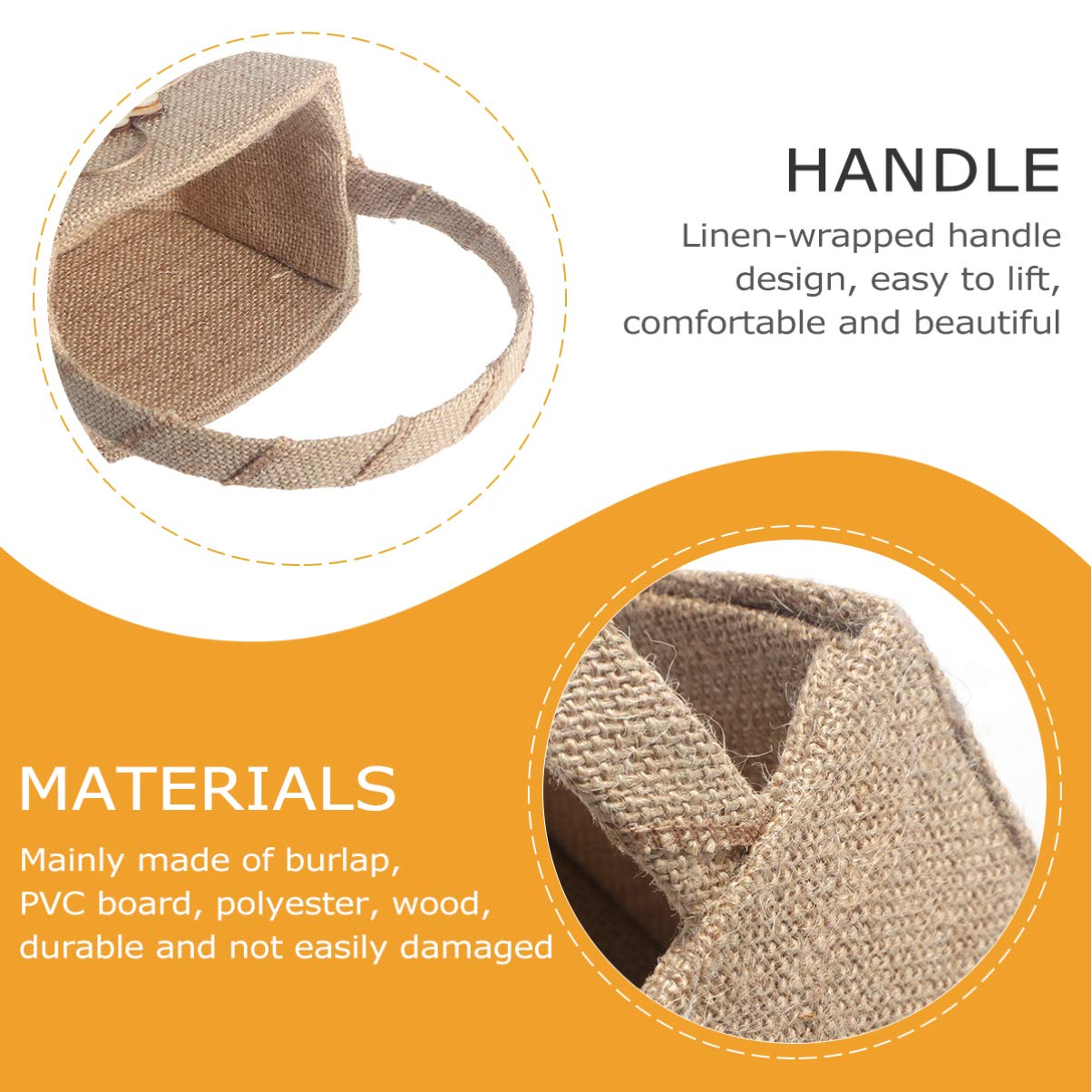 Ciieeo 2st Aufbewahrungskörbe Aus Weidengeflecht Mit Deckel Hessischer Blumenmädchenkorb Geschenkkorb Zur Hochzeit Blumenkorb Für Kleiner Korb Mit Henkel SEPE Braut Hölzern Rattan
