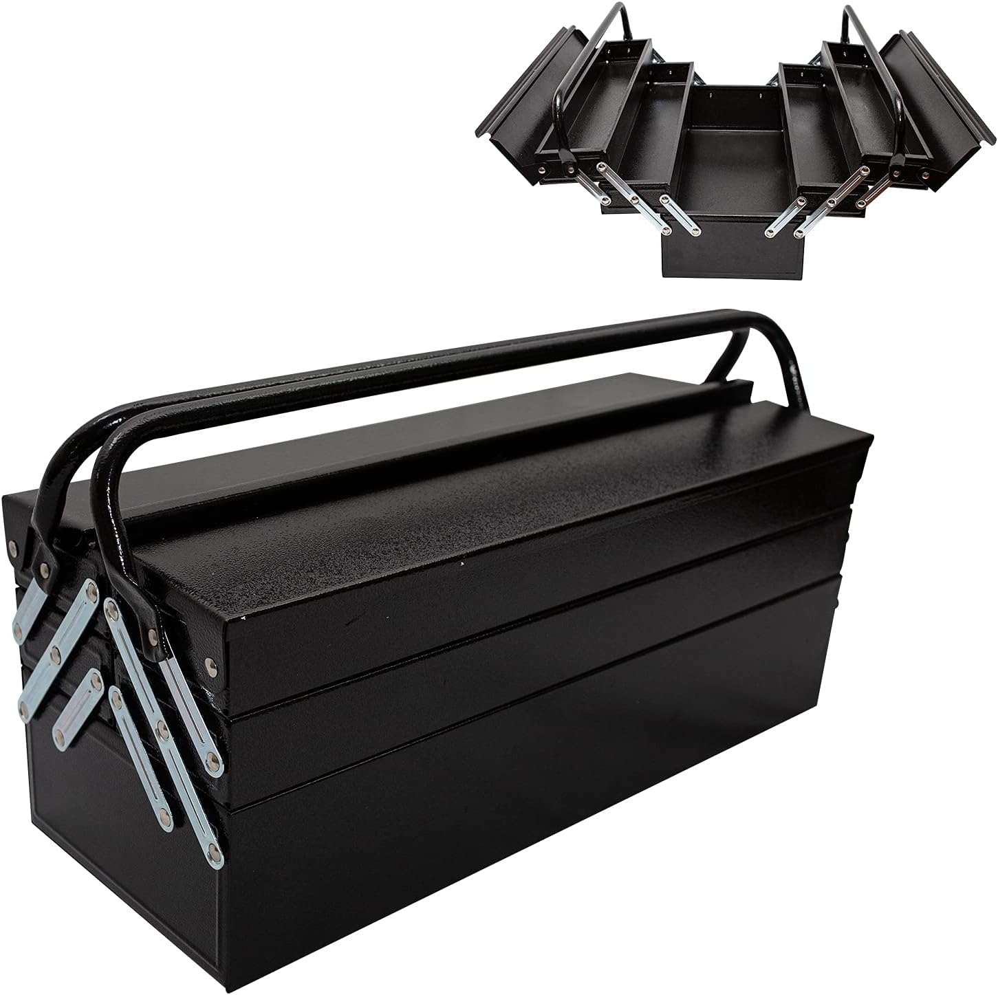 Buy WillMall 20h Portable Tool Box Cantilever Metal Toolbox 3 Tier 5