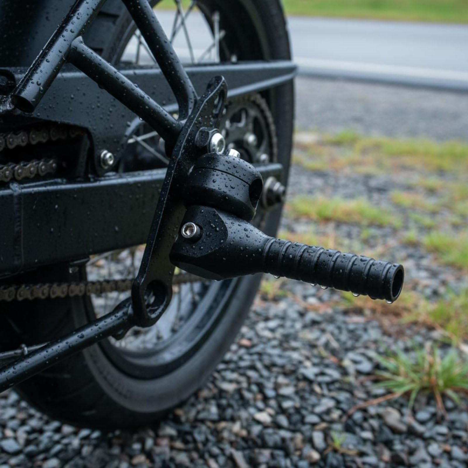 Aluminium Aufbockgriff Aluminiumlegierung Motorrad Hebegriff ergonomischer Griff schwenkbarer Rangiergriff für Motorradmarke Motorradbesitzer