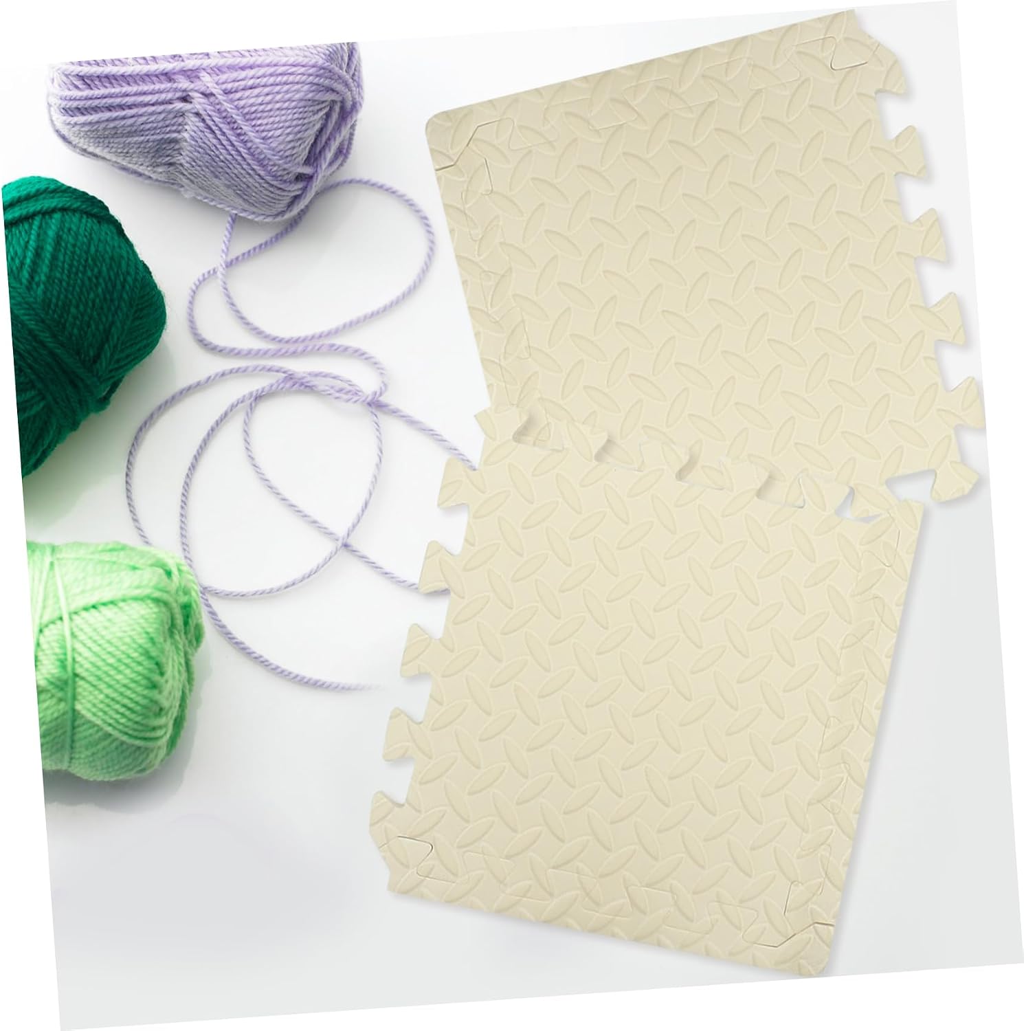 Uonlytech Portable Removable Foam Knitting Blocking Pad 9-Piece Multi-Use Crochet Board for Yarn Blocking and Crafting Supplies