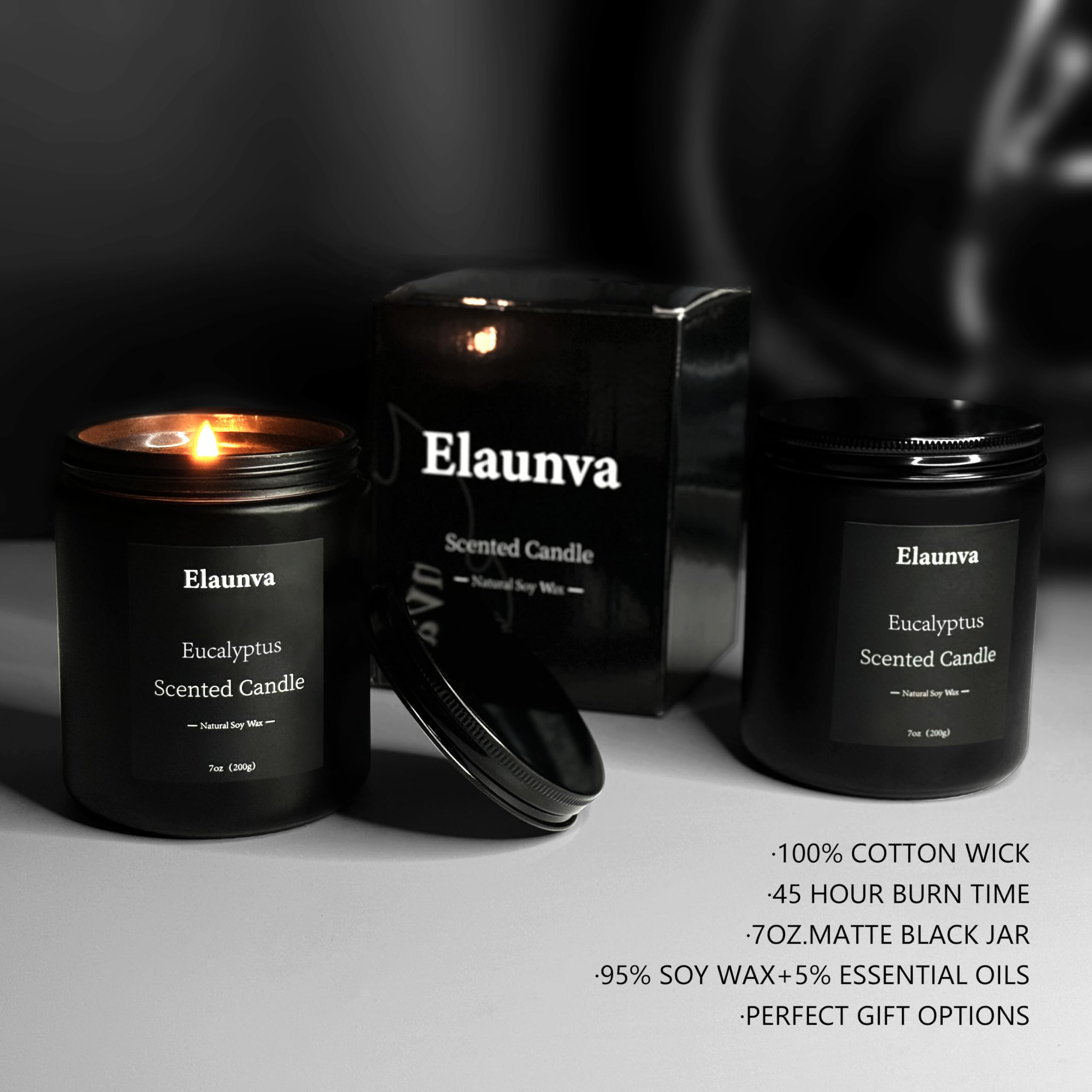 Aromatherapie-Kerzen, 200 g, Eukalyptus