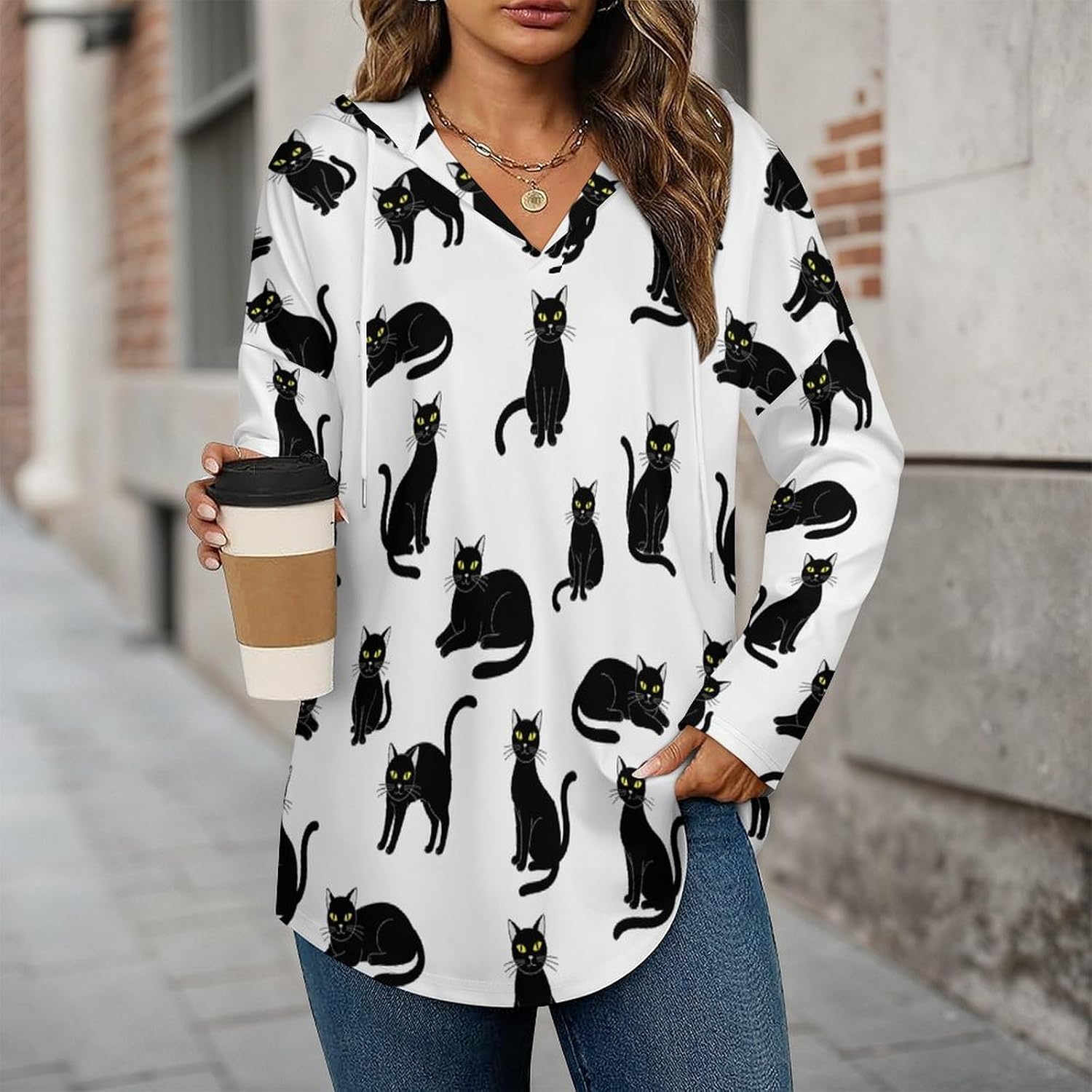 Women Fashion Tops Hoodies for Women Pullover Sweatshirts Casual Long SLeeve Shirts Loose Lightweight Workout