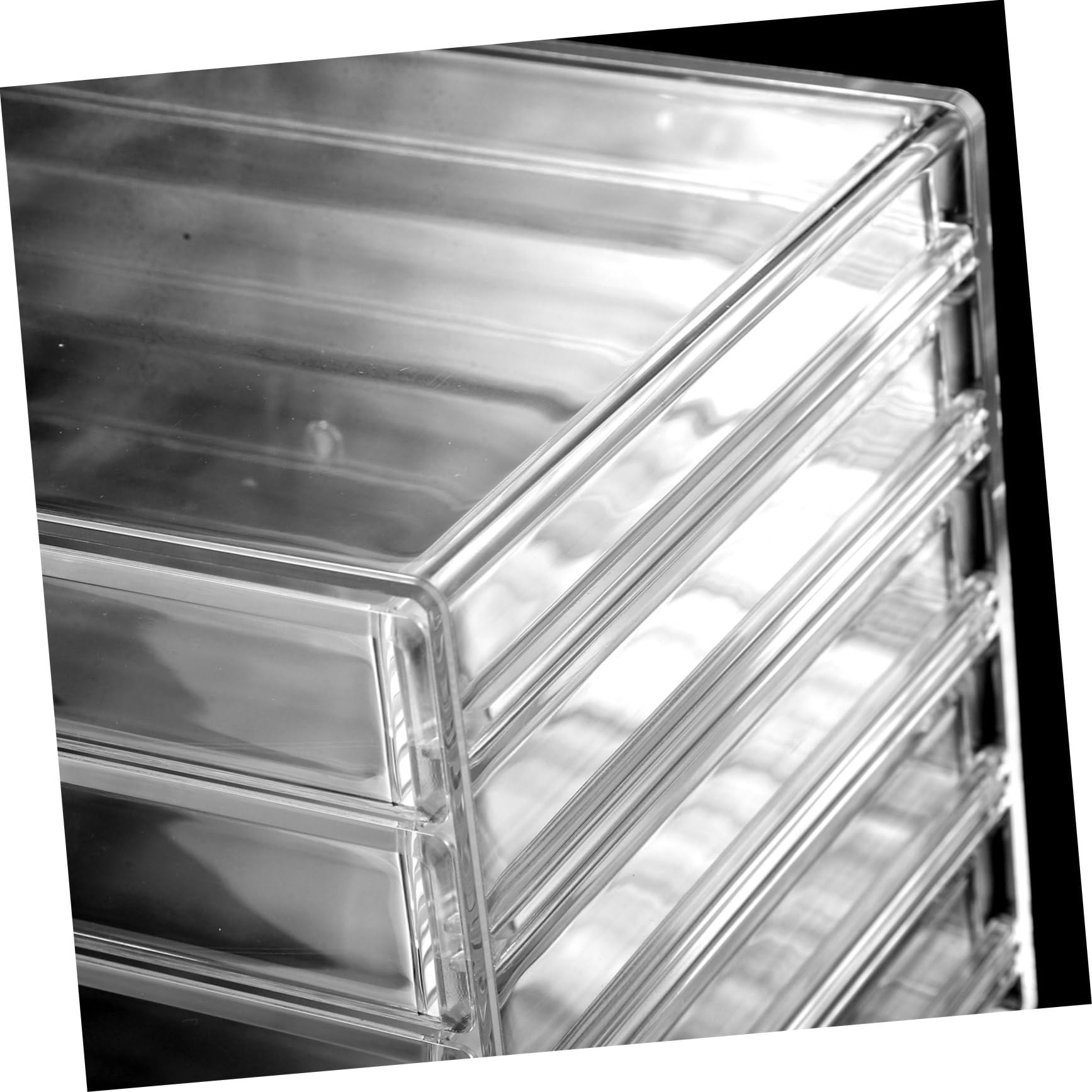 Gatuida Organisateur de Maquillage en Acrylique à 5 Tiroirs Multifonctionnel pour Bijoux et Cosmétiques, Design Polyvalent pour Bureau et Décoration de Chambre