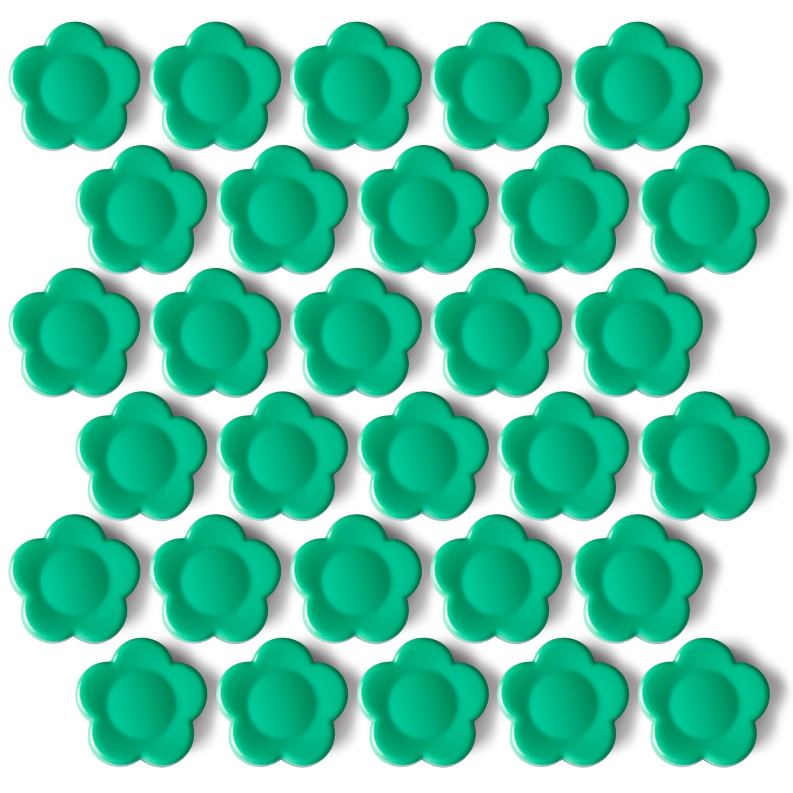 PYJLBX Fridge Magnets - 30 Pack Sunflower Strong Magnet, Cute Mini Whiteboard Magnets Heavy Duty | Small Decorative Magnets for Crafts, Notice Board, School, Kitchen, Home, Classroom, Office (Green)
