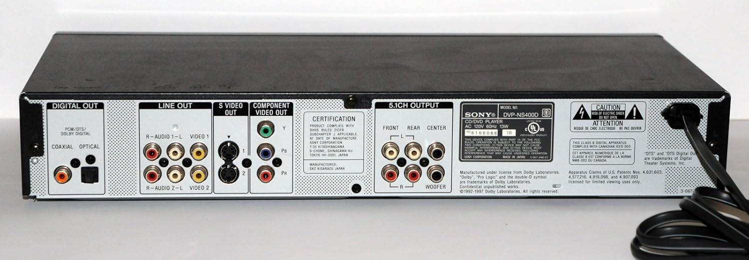 SimplyAll Telecomando compatibile con la Sony DVP-NS400D