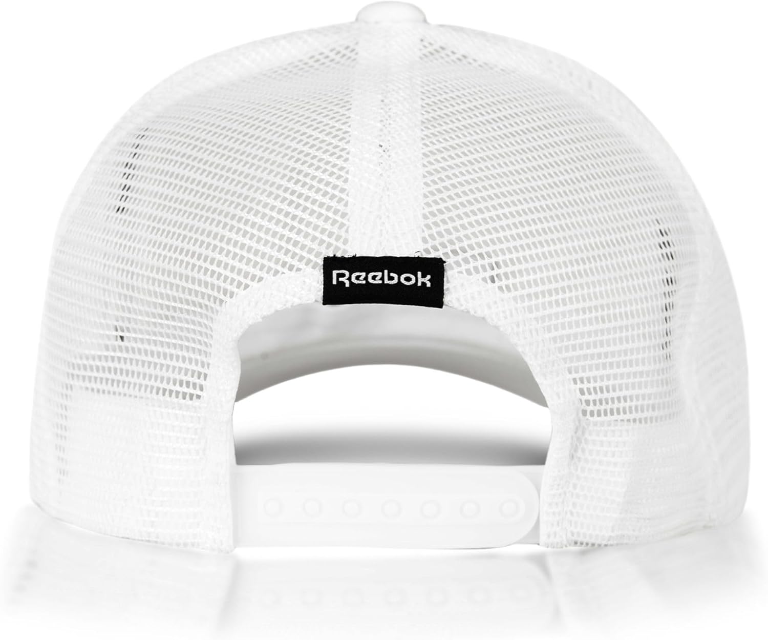Reebok Aero Trucker Hat | Snapback | Adjustable | Mesh Back | Retro | Baseball | Streetwear | Urban | Lifestyle - White - Image 4
