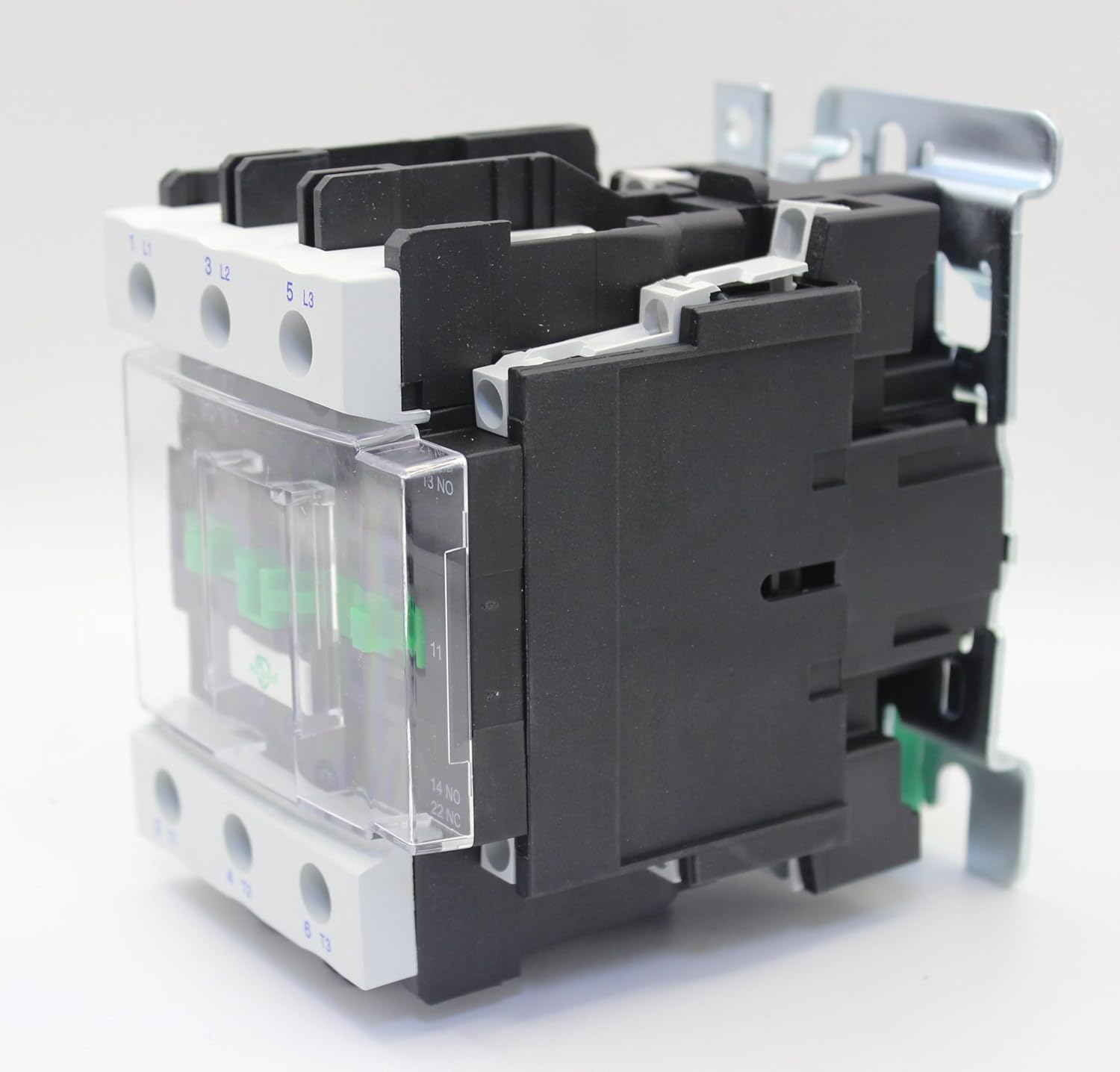 AC Contactor, CJX2-80A*110~127V AC, Screw Clamp Terminals, DIN Rail Installation, 3 Pole+Auxiliary 1NO+1NC, Motor Control