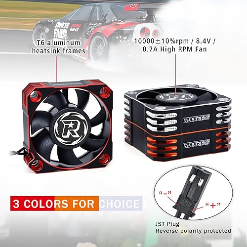 Miniatura 4 de Ventilador de refrigeración del motor RC 10000RPM Motor RC sin escobillas Disipador de calor 8.5V ESC Ventilador de enfriamiento disipación de calor