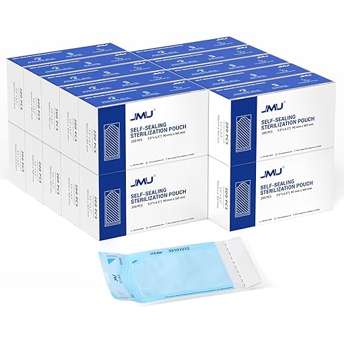 Miniatura 23 de JMU 200 bolsas de esterilización autosellantes, bolsas de autoclave de 5.25 x 11 pulgadas (5.25 x 10)