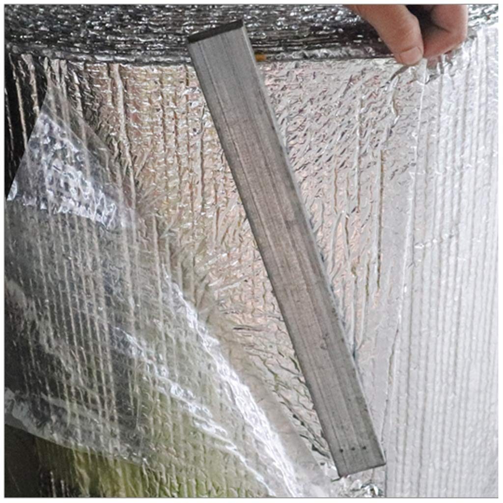 DIWAL Rotolo di Isolante Termico Riflettente Autoadesiva Rotolo di Isolamento A Doppia Bolla Isolante Rotolo Isolamento Pannello Termoriflettente per Termosifoni Tetto Attico Porta (Size : 1mx10m)