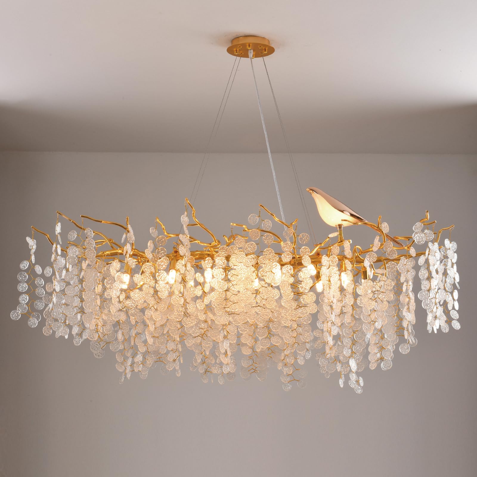 Modern Gold Crystal Chandelier,Tree Branch Chandelier,L48-Inch 14