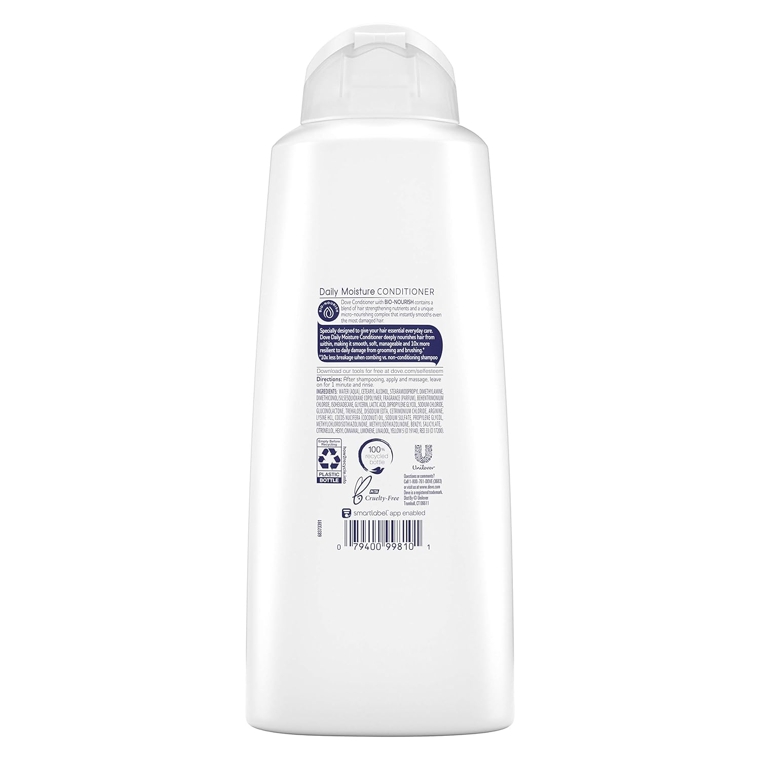 Dove Nutritive Solutions Moisturizing Conditioner for Normal to Dry Hair Daily Moisture with Pro-Moisture Complex for Manageable and Silky Hair 20.4 oz