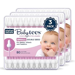 Classic Baby Tees - Small Gentle Double Sided Swabs Designed for Little Ears - for Babies Infants Toddlers