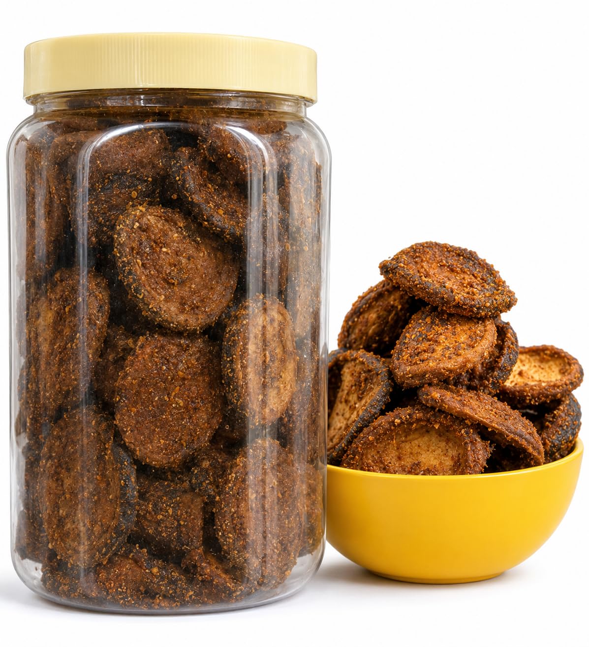 SINNU ORGANIC Home Made Uttar Pradesh Special Aam ki khatai 500 gm. Masala Mix Amchur/khatta/chatpata/kairi/Spicy Dry Mango Pieces Pickles | Desi Khatai | desi sirka | Dal Ki Khatai | Masala Khatai for Dal 4