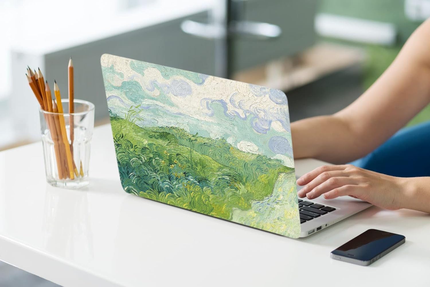 LanBaiLan Laptop Plastic Hard Shell Protective Case, Compatible for New MacBook Air 13 inch 2020 2019 2018 Release A2337 M1 A2179 A1932 Retina Display with Touch ID & Keyboard Cover, Grassland - Image 7