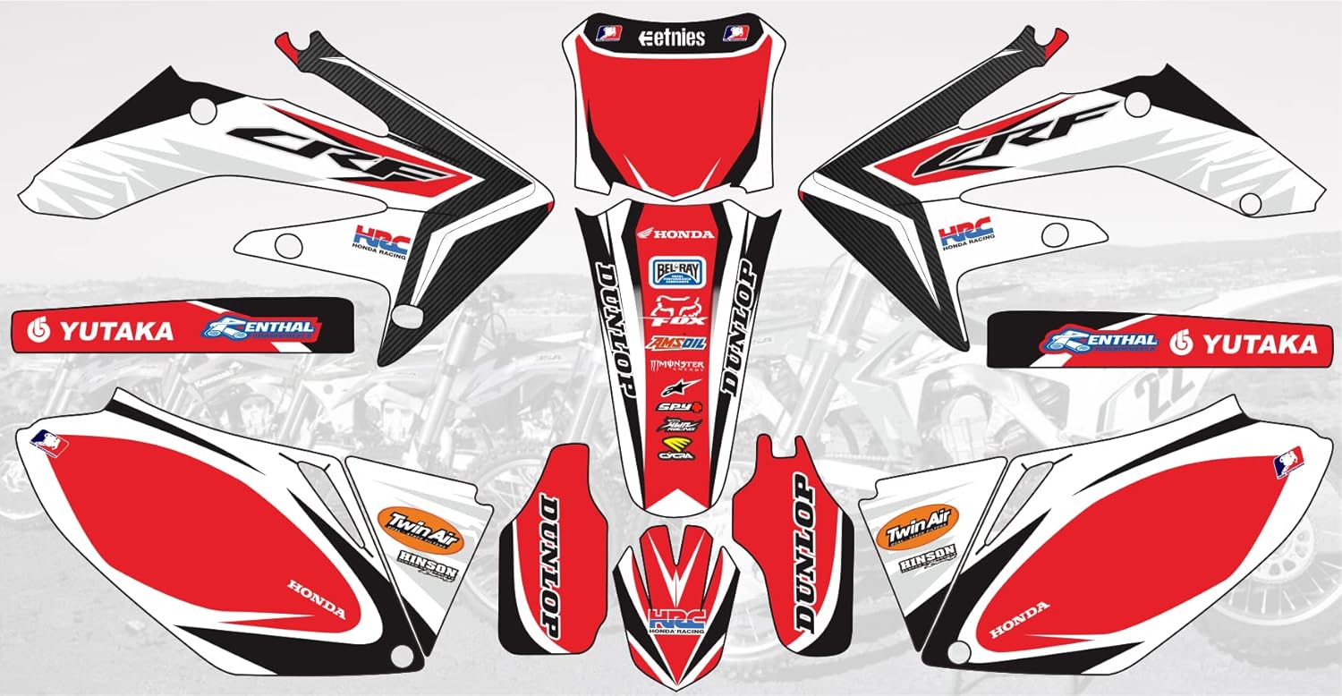 9075 Motocross Dirt Bike Decals Graphics kit for Honda Crf 250 2008 2009
