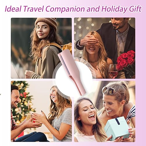 Miniatura 6 de Rizador para mujer, 1.260 in (1.25 pulgadas) con 5 ajustes de temperatura, calentamiento rápido, herramienta de rizador de pelo iónico con