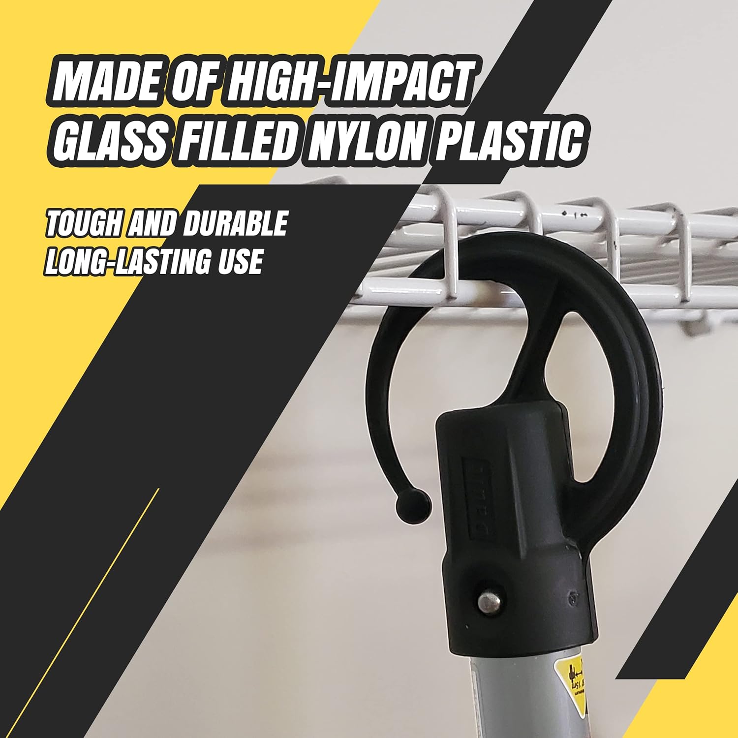 DAULT American-Made Heavy Duty Garage Storage Hooks for Dewalt Attachments | Tool Holder Hangers | Wall Mount Utility Hooks | Set of 3 | Made in U.S.A. (Patented)