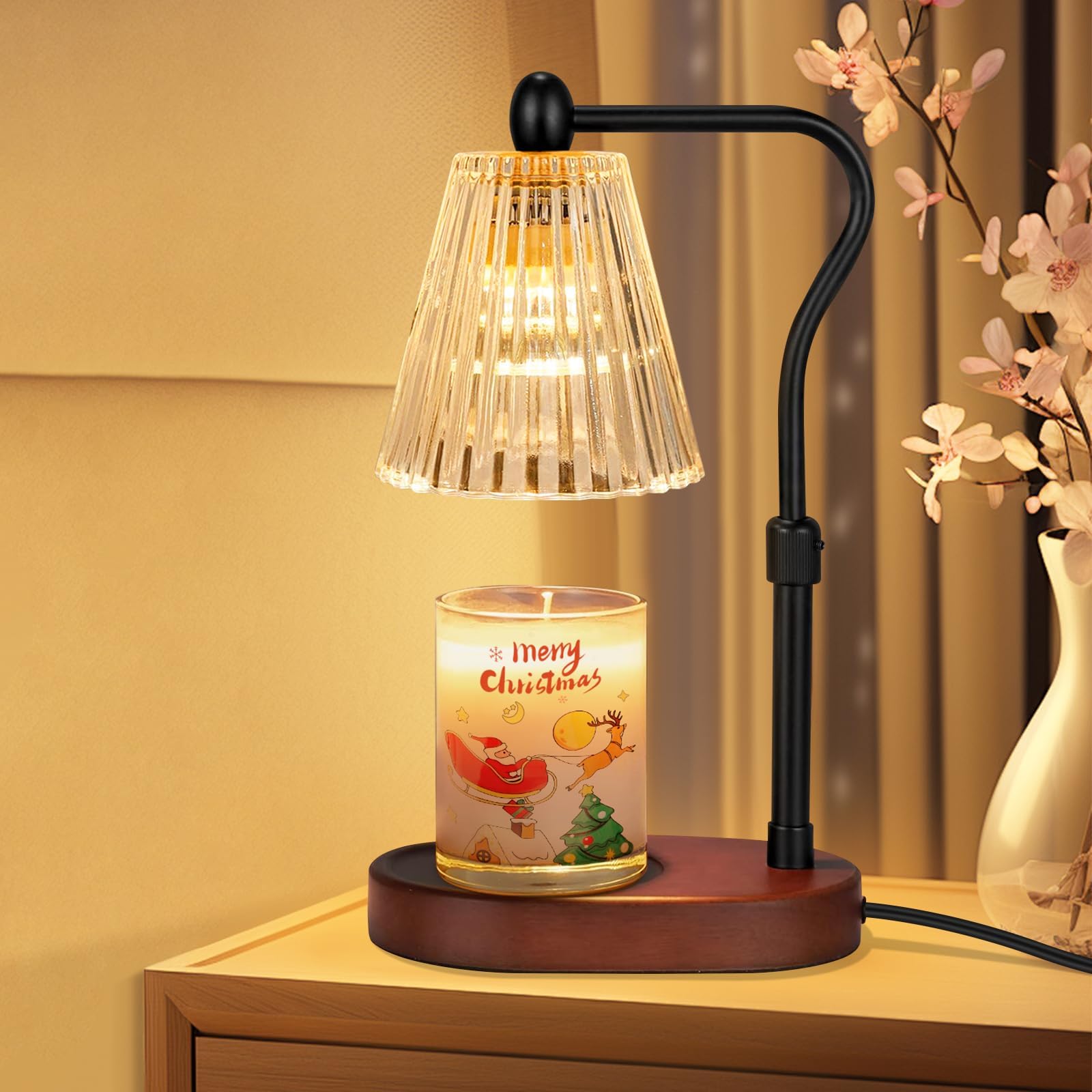 seenlast Candle Warmer Lamp, Electric Candle Light Warmer with Timer Dimmer A...