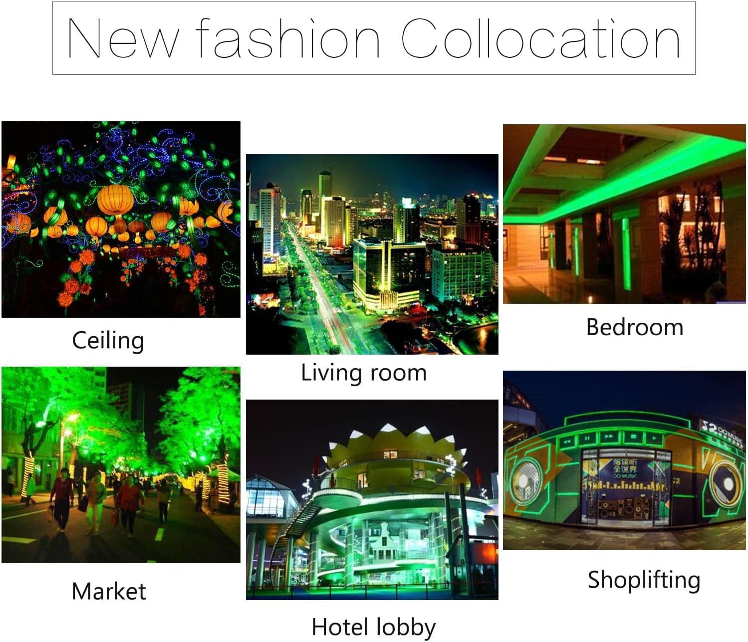 5050 RGB LED Strip Lights AC 110V Home Decoration Multi-Colors/Dimmable/Multi-Modes/Waterproof/Flexible LED Rope Light with Remote (65.5ft/20m)