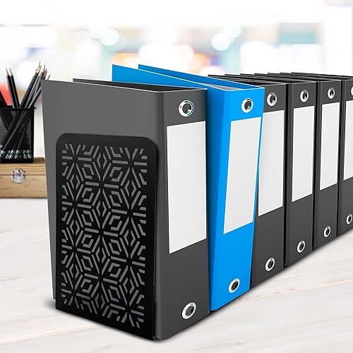 Miniatura 6 de Sujetalibros para libros pesados, sujetalibros para estantes, sujetalibros resistentes, bonitos sujetalibros decorativos de metal para uso doméstico