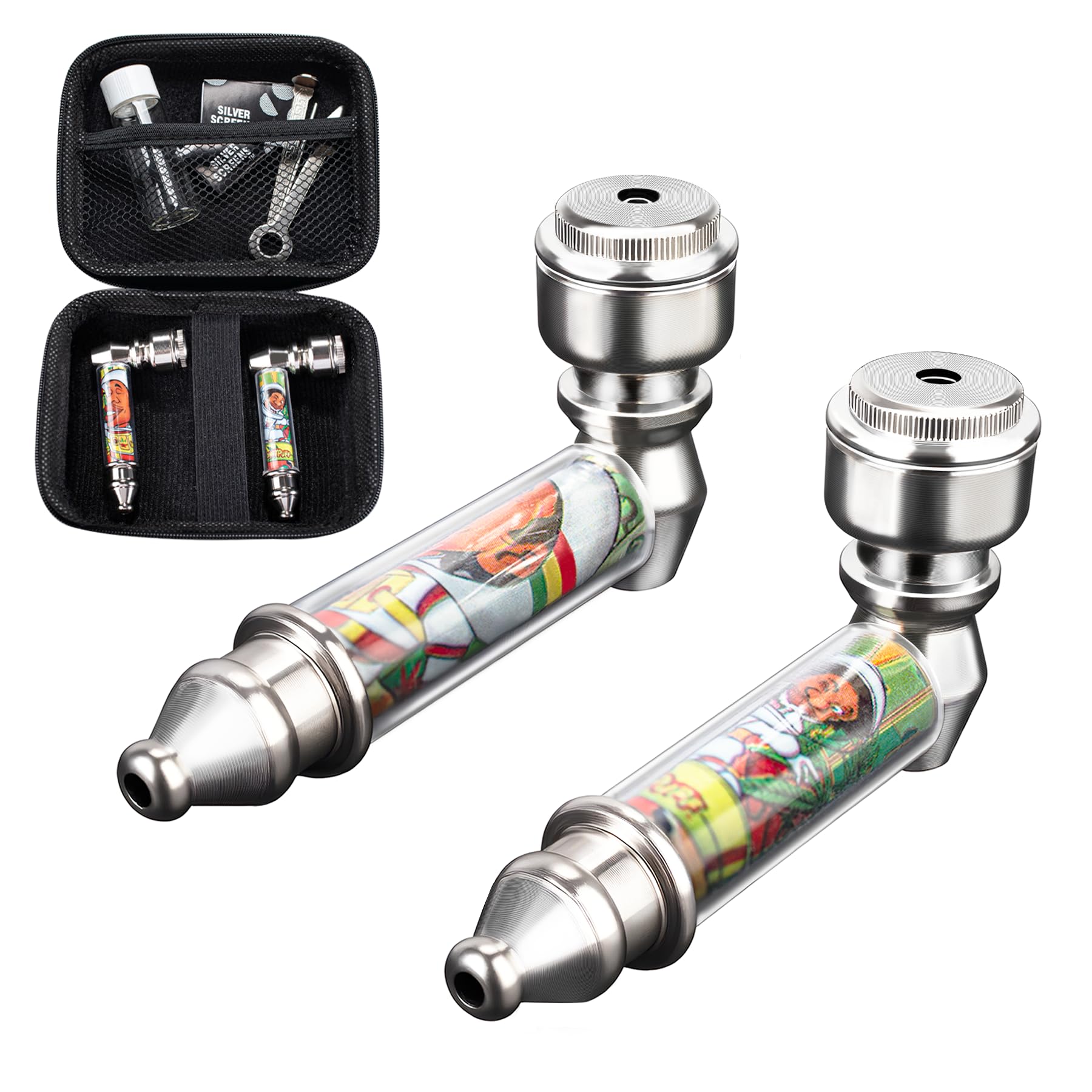 Amazon.com: SPIPER Tobacco Pipe Set –Portable Travel Pipe Kit with Bottle,  Steel Tool & Carbon Fiber Pouch, Compact Pipe Accessories Gift Set : Health  & Household