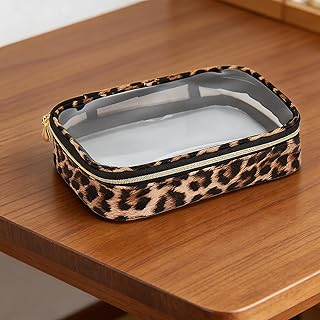 Bolsa de maquillaje transparente portátil, bo...