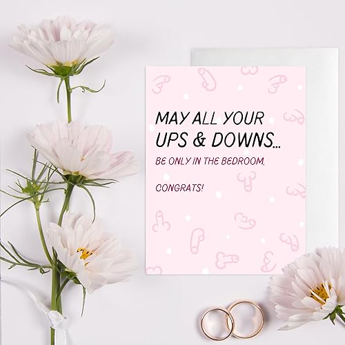 Miniatura 7 de Divertidas tarjetas de boda tarjetas de compromiso para dama de honor para novianovio élella pareja tarjetas de felicitación de felicitación fue una