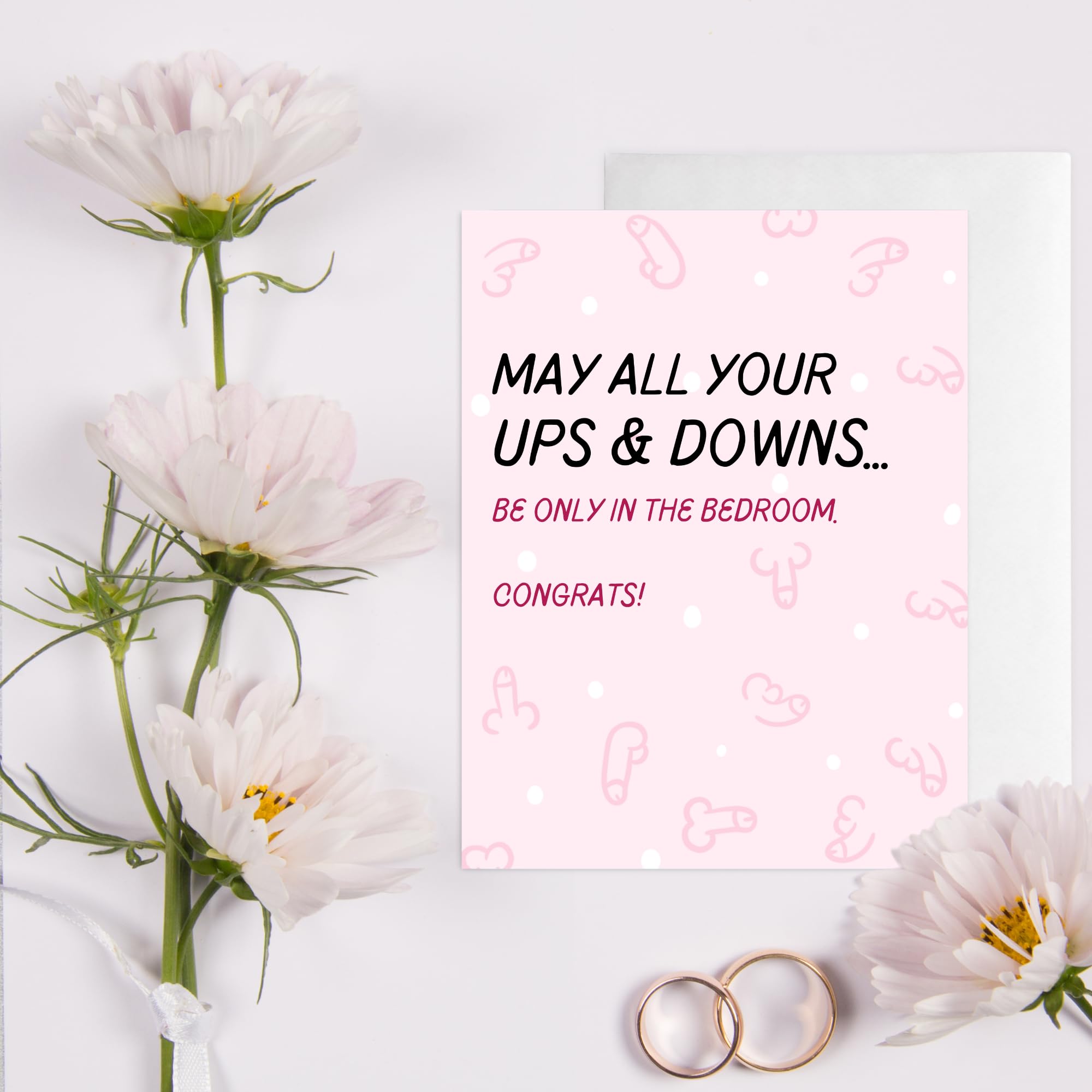Naughty Wedding Card for Bride Groom, Bridesmaid, Bachelorette, Couple, Husband, Wife, Him, Her - Image 2