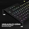 Corsair K100 AIR Wireless RGB Ultra Thin Mechanical Gaming Keyboard - Cherry MX Low Profile Tactile Switches - Low Latency Bluetooth - iCUE Compatible - PC Mac PS5 PS4 Xbox - QWERTY UK - Black
