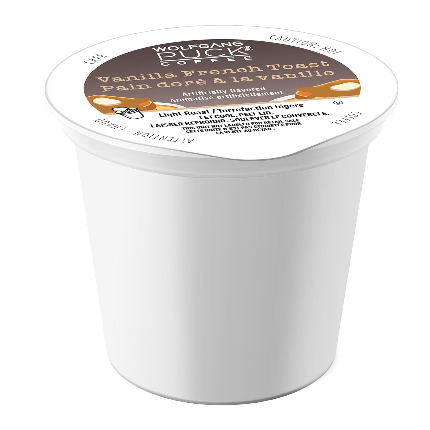 Wolfgang Puck Coffee Single Serve Capsules, Medium Roast, Compatible with Keurig K-Cup Brewers, Vanilla French Toast 24 Count