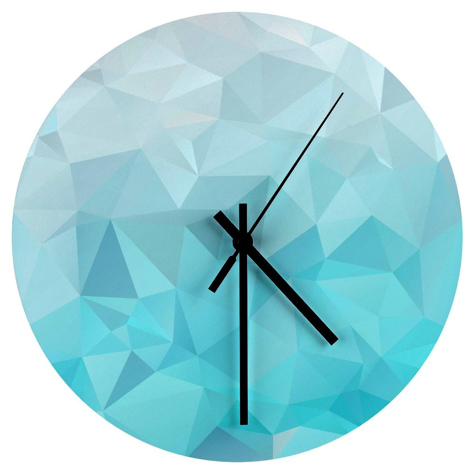 Décoration d'intérieur moderne avec l'horloge ronde bleu cristal