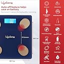 Lifelong Smart Weighing Scale with BMI & 18 Measurement Functions with Lifelong Smart Home App-Bluetooth Sensor Technology | Electronic Weight Machine | Battery Included (LLWS36, Blue) gallery image