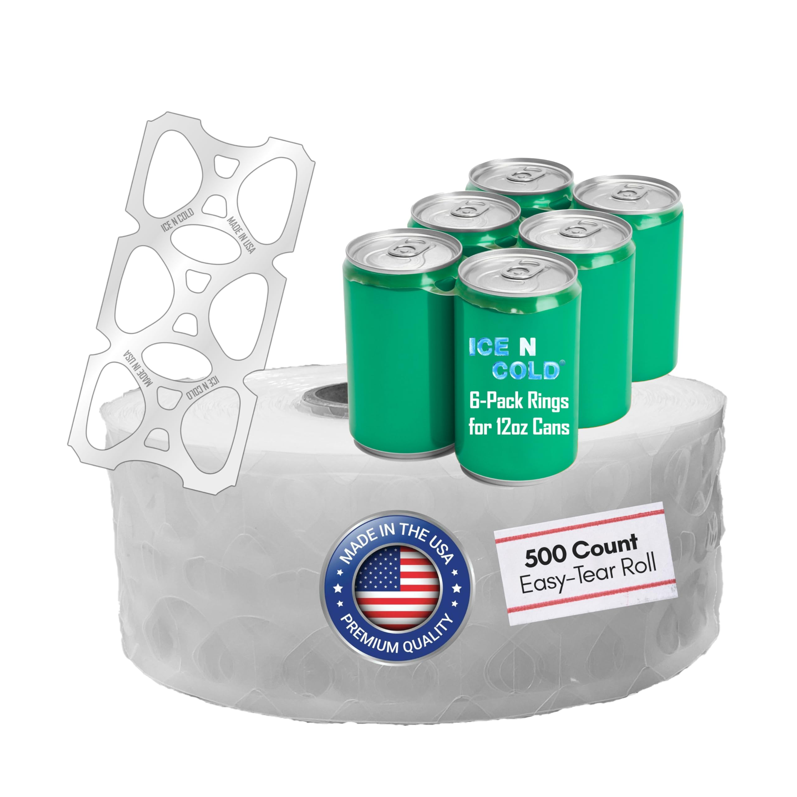 Can 6枚組 Amazon.com: 500ct 6-Pack Rings Universal Fit - Fits all 12oz Beer