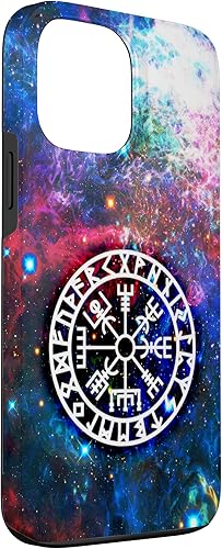 Miniatura 3 de Funda nórdica para iPhone 13 Pro Max Vegvisir Viking brújula símbolo de protección de runas celtas