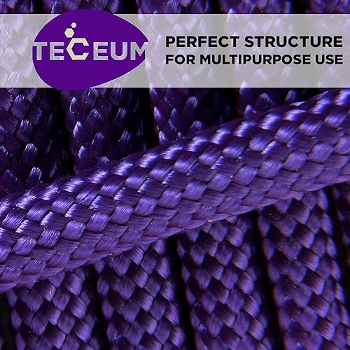 Miniatura 184 de TECEUM Cuerda de paracaídas de 750 libras – 1000 pies / 200 pies / 120 pies / 100 pies / 50 pies – Cuerda de paracaídas para campamento, Camuflaje