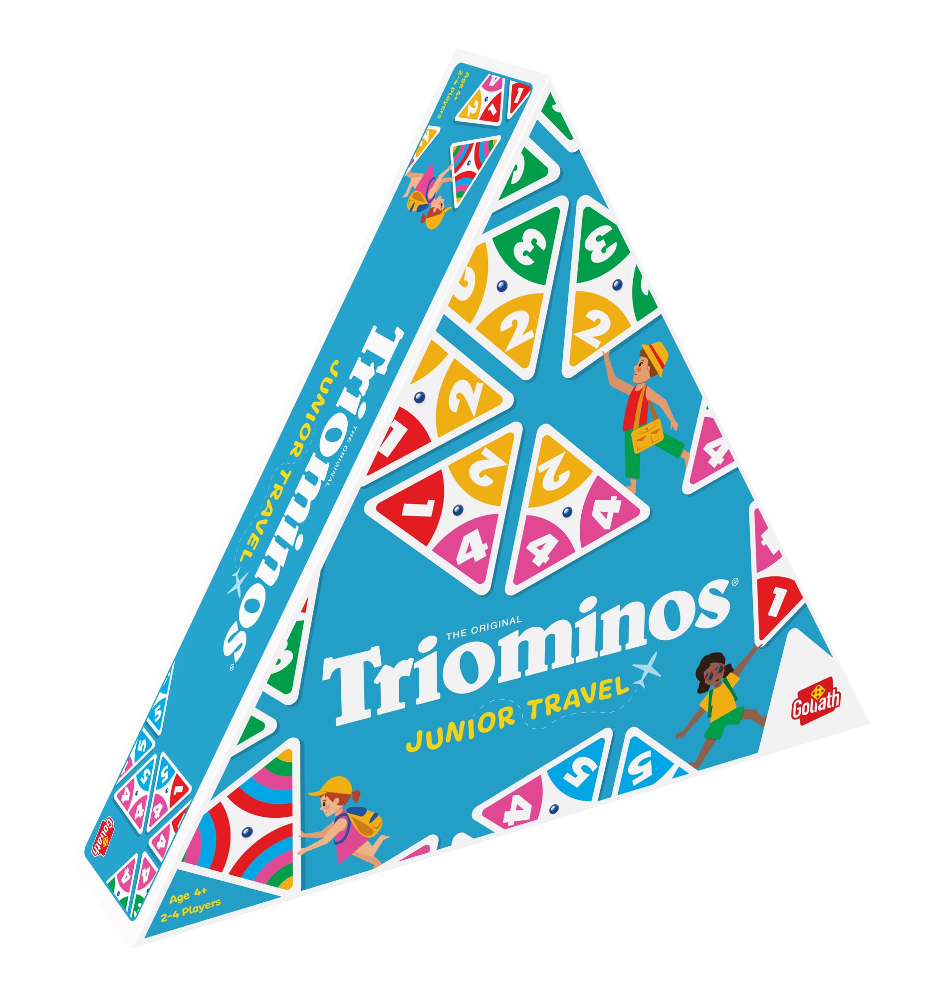 Triominos Junior Travel '24 - Jeu de société - GOLIATH, 21.5 cm x 5 cm x 18.5 cm