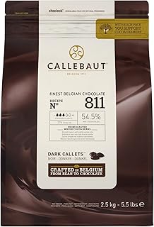 Callebaut No 811 Finest Belgian Dark Chocolate Callets Couverture 54.5% ...