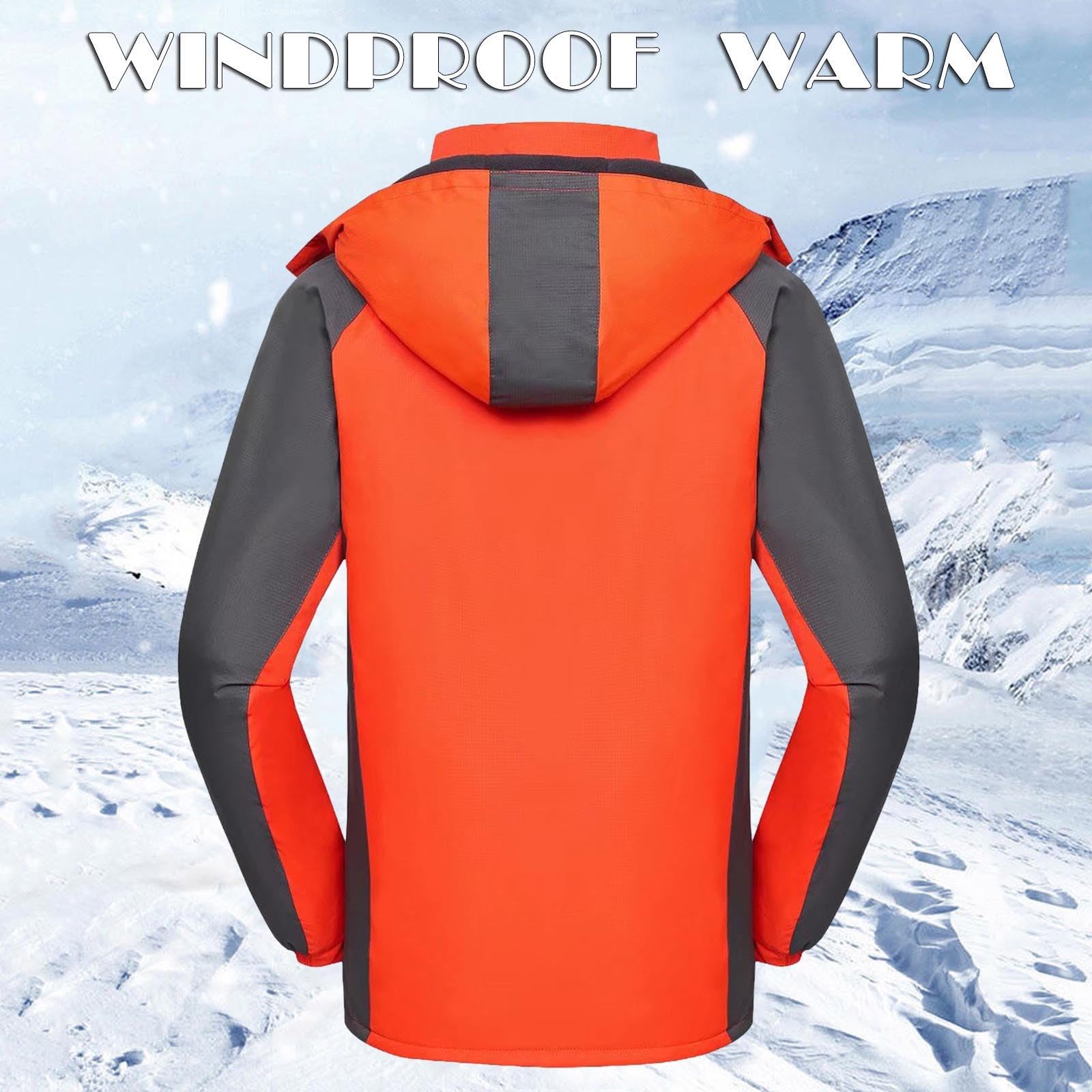 Generico Giacca Da Sci Uomo Antivento Cappotto Tecnica Giaccone Da Lavoro Giacche Calda Giacca Sci Termica Giubbotto Uomo Invernale Trekking Pesante Parka Giacchetto
